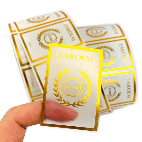 Quality Hologram Transparent Clear Sticker Printing For Glass Bottle for sale