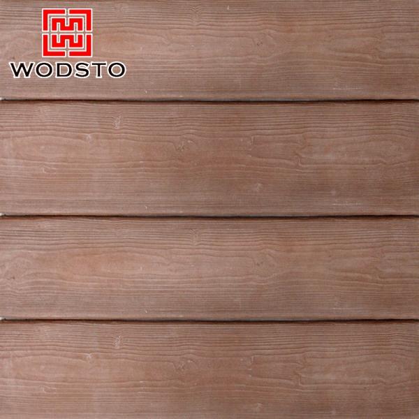 Quality Waterproof faux concrete wall panels with wood grain for sale