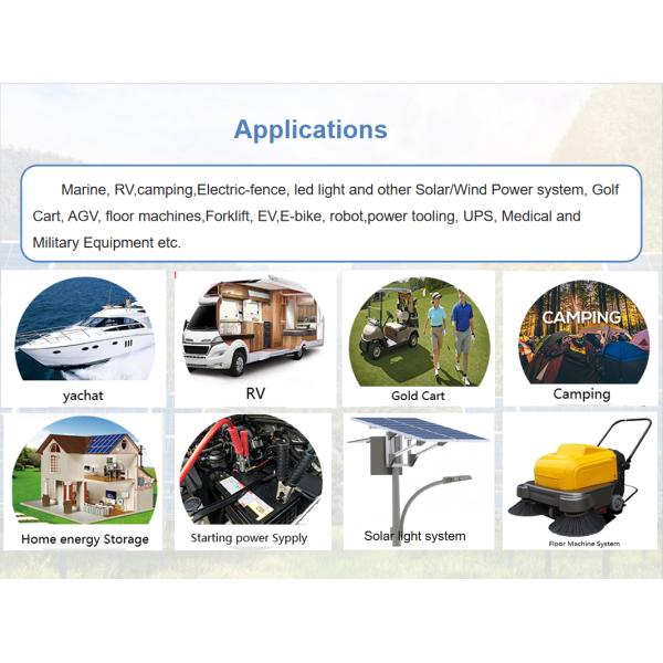 Caravan Travel Trailer 120ah Lithium Battery , Lithium Solar Replacement Batteries