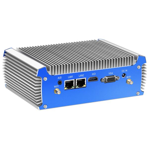 Quality Intel Series Fanless Industrial PC With 2LAN 2COM And Support Dual Screen Display for sale