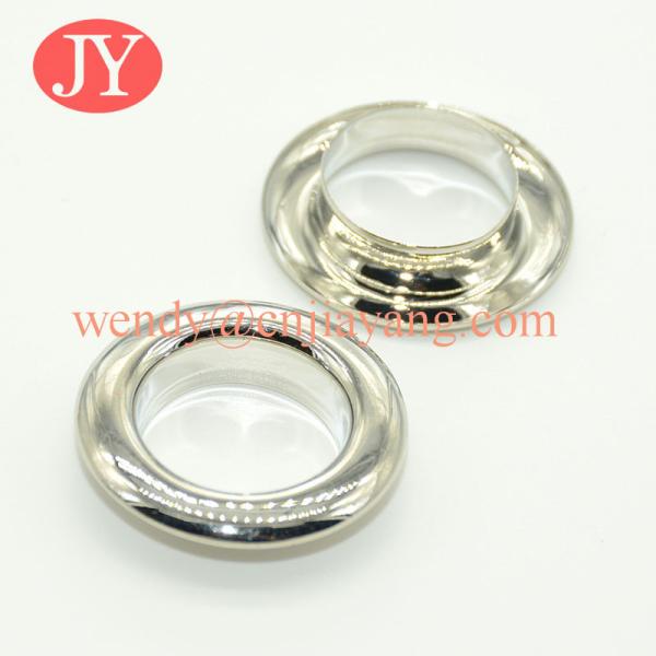 Different size enamel brass metal eyelet with color logo for garment