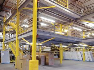CE ISO Certified Platform Steel Structure Storage Use Inside Warehouse