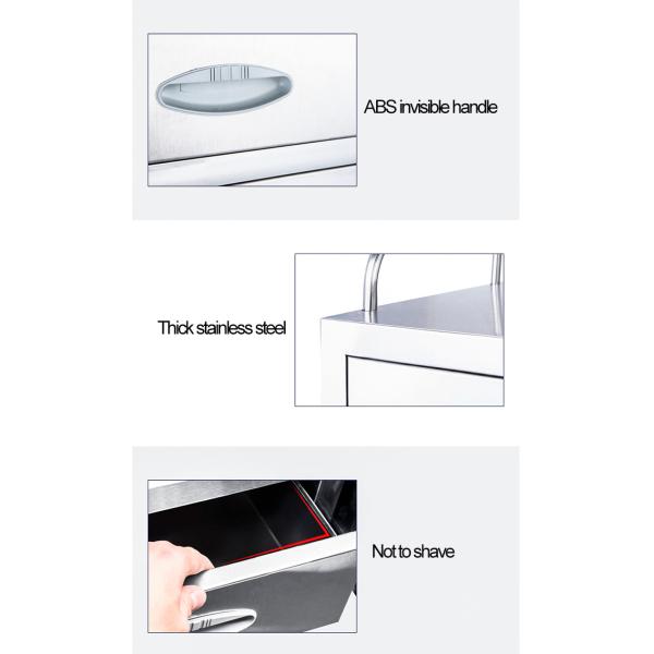 Stainless Steel Medical Medicine Trolleys Cart For Hospital Patient