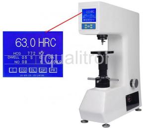 China Large LCD Rockwell Hardness Testing Machine 175mm Height Automatic Loading wholesale