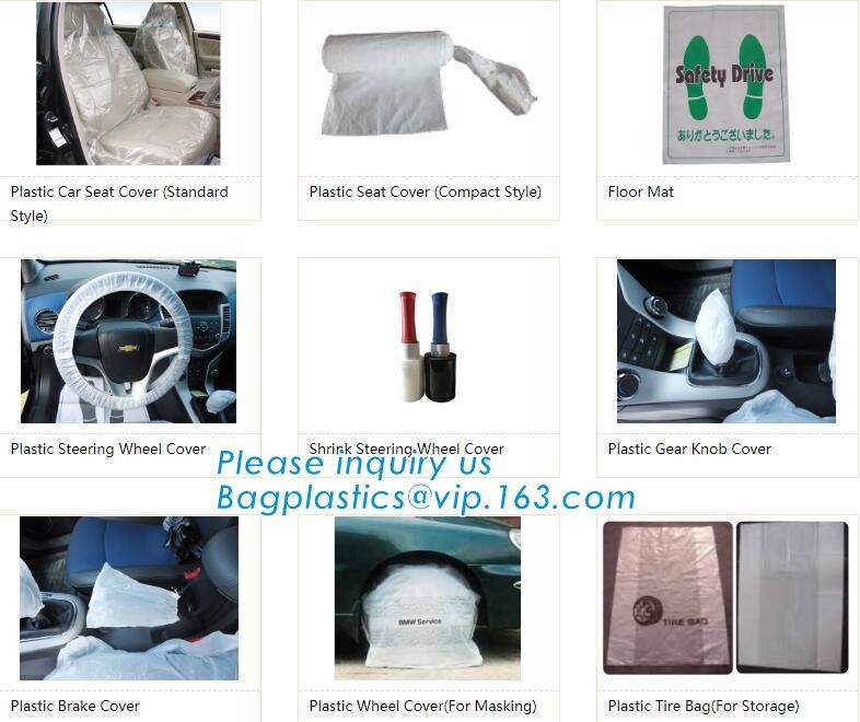 customized plastic car seat cover fit for all seats, Custom Car Seat Cover Package Disposable PE Plastic, limited, ltd,