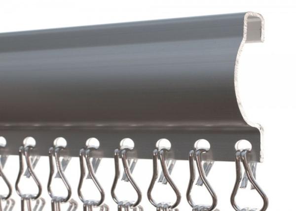 Quality Sunfast Fancy Chain Link Curtain , Double Hooks Door Fly Screen Curtain for sale