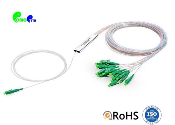 Quality Fiber Optic PLC Splitter 1x16 Blockless With LC APC 9 / 125μm Connector for sale
