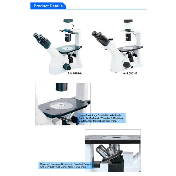 LED Infinity Trinocular Inverted Optical Microscope OPTO-EDU A14.0901
