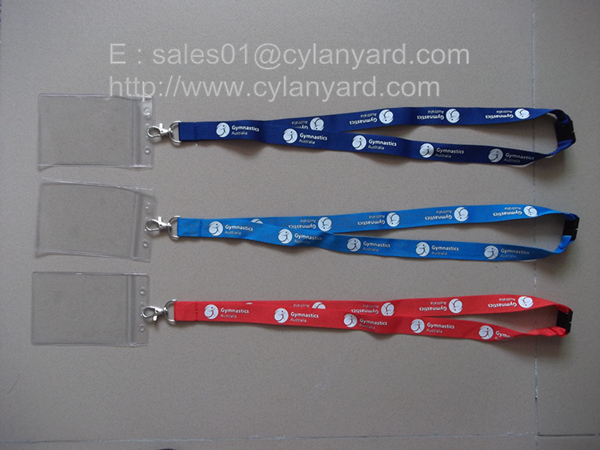 Plastic name tag lanyards