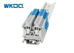 JUK 6N Din Rail Mounted Terminal Block Connector , Quick Connect Terminal Block