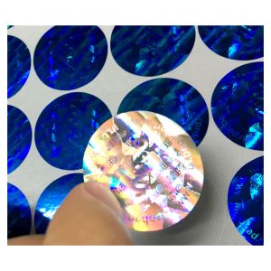 China Anti Counterfeit Gold And Silver Security Hologram Stickers wholesale