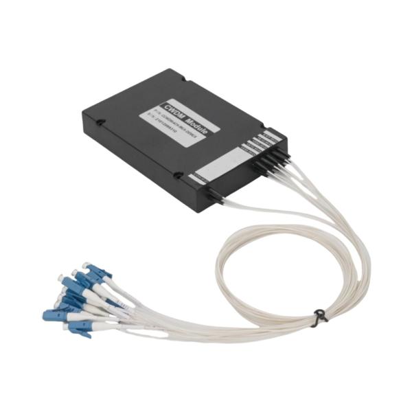 Dual Fiber 4 Channels CWDM Mux Demux 1350 to 1410nm Low PDL Polarization