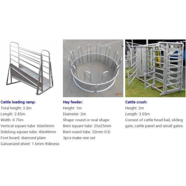 115mm X 42mm X 2.0mm Bull Rail Corral Panel Fence Of Low Carbon Steel