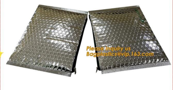 Cosmetic Slider Zip lockk Bubble Bags Bubble Slide Pouch,Zip lockk esd bubble bag bubble packaging wrap cosmetic pouch slide
