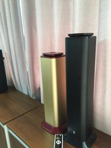 Black Metal Commercial Essential Oil Diffuser 500ml Oil Bottle , Standing Alone Air Aroma Diffuser  Small / Medium Area