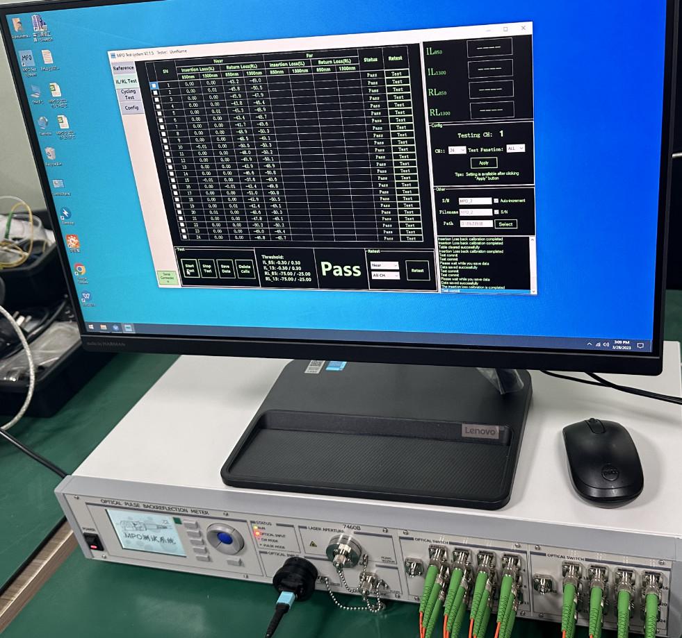CLX-H082 Automatic MPO Patch Cord Insertion Return Loss Tester For Precise Return Loss Measurement