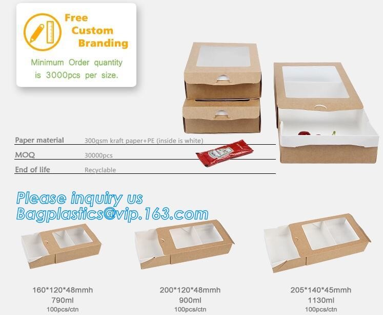 kraft paper sandwich box with window ,triangle sandwich box for packaging,Cardboard Box With Clear Window Burger Sandwic