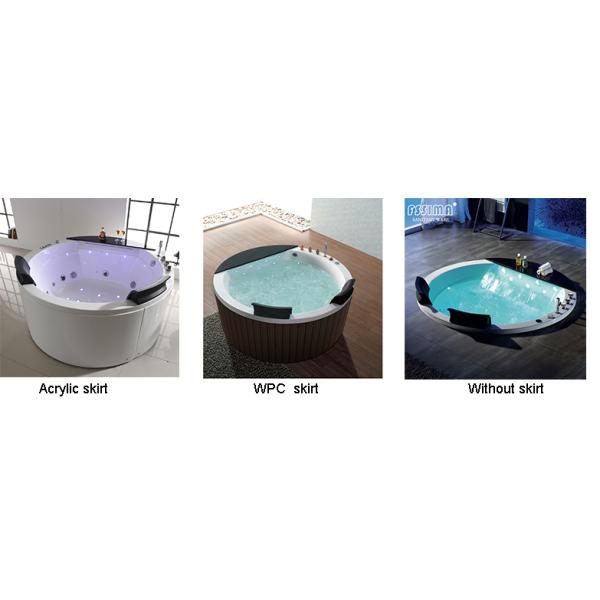 60 X 42 72" 2 Person Drop In Whirlpool Tub With Heater Two Pillow Jacuzzi