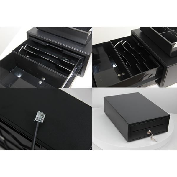 W208mm 13.9Lbs POS Cash Drawer Cash Register Money Box With Key Lock