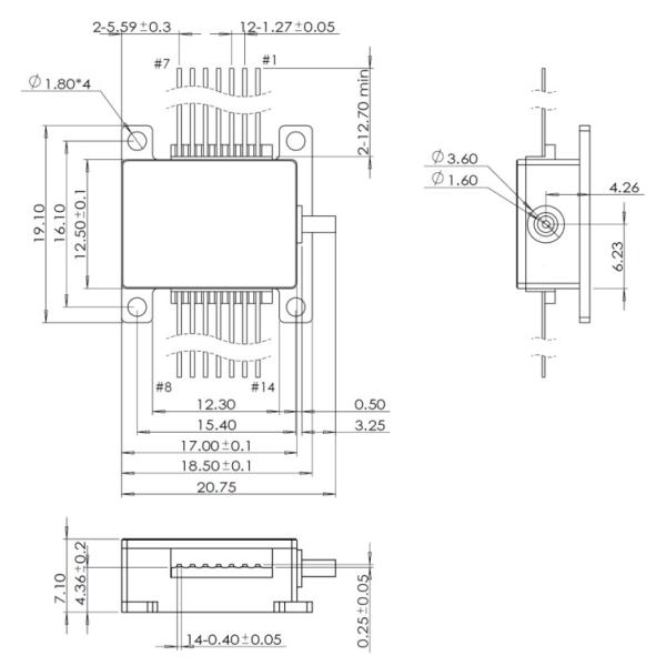 Four-in-One Integrated Optical Sensor with 1550 nm Wavelength and -40℃~70℃ Temperature Range for Fiber Optic Gyroscope