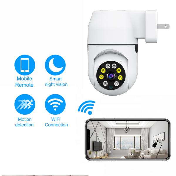 WiFi Socket CCTV Camera Wireless WIFI Security Compact Home Indoor Security Camera