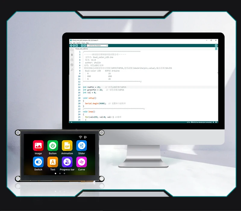 5V Touchscreen Operating Display with 480*272 Resolution and Lightweight Design