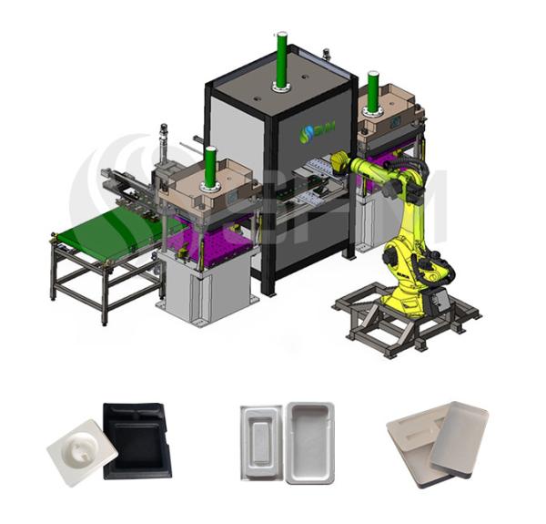 Quality High Speed Paper Pulp Machinery Industry Molded Pulp Packaging Machine for sale