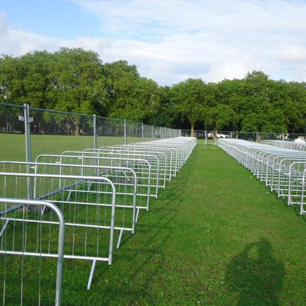 Interlocking Tempory Metal Crowd Control Barrier Fence Galvanized