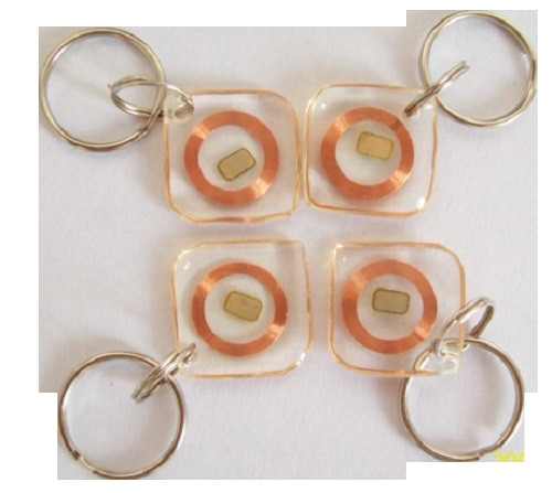 13.56MHz Programmable RFID Key Fob Tag NFC Keyfobs For Access Control