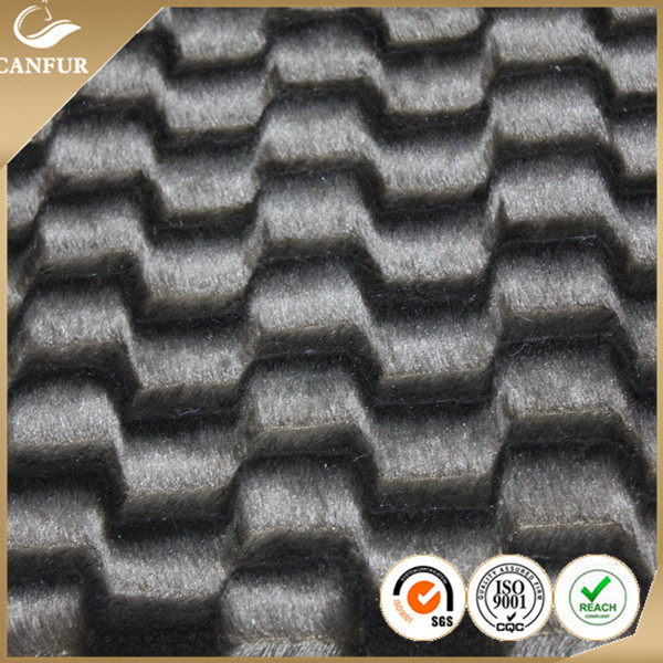 100% Polyester Knitted PV Plush Fabric with Yarn Count as Per Your Request