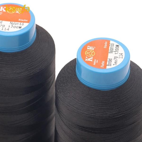 Quality 100g Weight Polyester Braided Thread for High Tenacity Continuous Filament Leather Sewing for sale