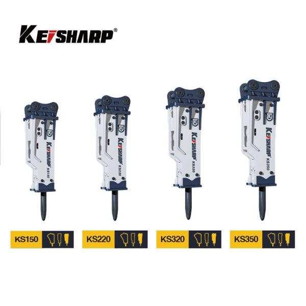 Quality KS550 200mm Chisel Box Type Excavator Hydraulic Breakers For Mining / Metallurgy for sale