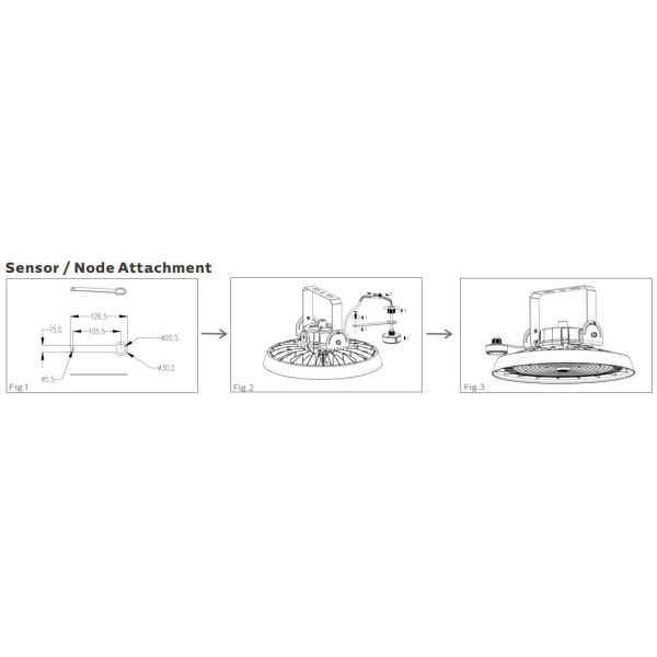 LED Highbay Light Featuring DIP Switchable Settings for Power and Color Temperature with Multiple Beam Angle Options for Industrial