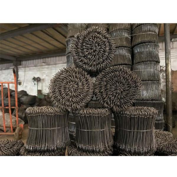 Quality Bagging AGU Double Loop Wire Ties Anticorrosion For Concrete Mesh for sale