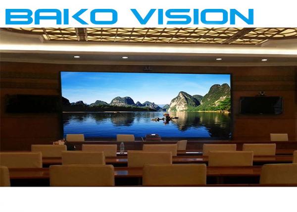 Full Color Indoor Fixed LED Display Screen High Definition For Meeting Room