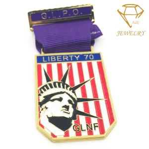 China No Fade non allergy Embossed Custom Award Medals Steel Die Casting wholesale
