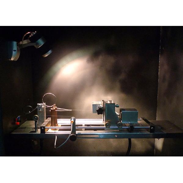IEC 60335-2-10 Glow Wire Flammability Test Chamber Fire Risk Assessment Equipment Button Operation
