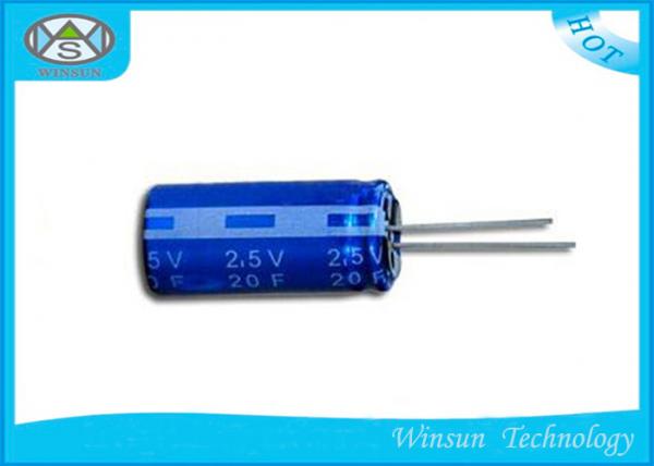 Quality High Voltage Ultracapacitor For Energy Storage , 2.5V 3.3F Low ESR Capacitor Radial for sale