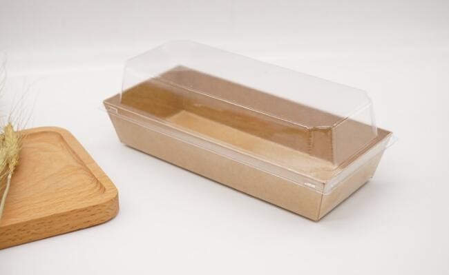 kraft paper sandwich box with window ,triangle sandwich box for packaging,Cardboard Box With Clear Window Burger Sandwic