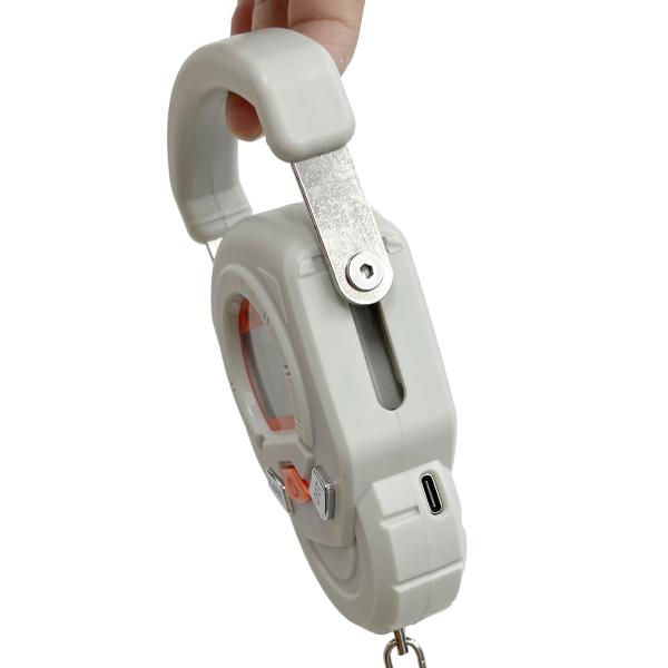 60kg Portable Handheld Electronic Hanging Scale Rechargeable Digital Baggage Hook Scales with Auto-Off Function by Weiheng
