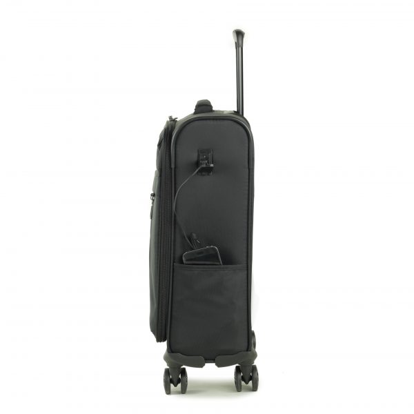 TSA Lock 400D Jacquard Polyester Soft Trolley Luggage