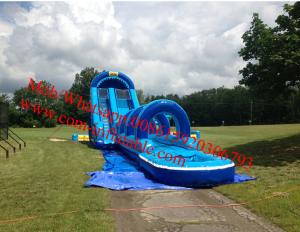 China Big inflatable water slide inflatable water slide for kids and adults 60x12x30ft wholesale