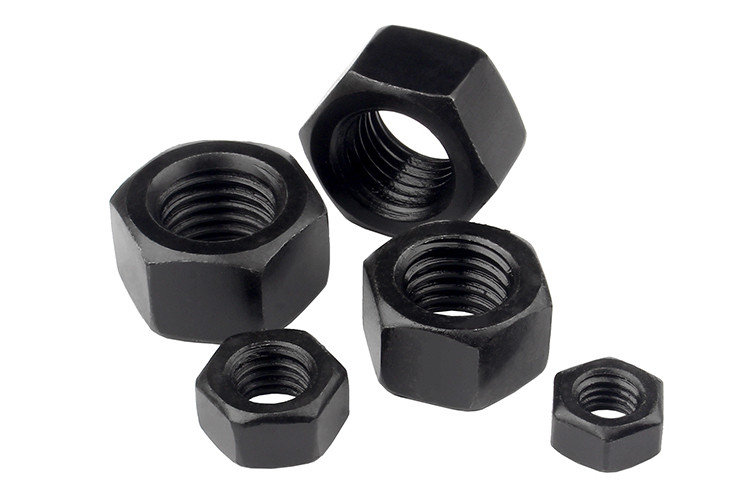 Black Oxide Steel DIN934L Class 8 Left-Hand Threaded Hexagon Nuts Hex Nuts