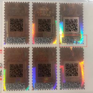China Custom Waterproof QR Code Security Labels Die Cut Roll Scanning Product Label wholesale