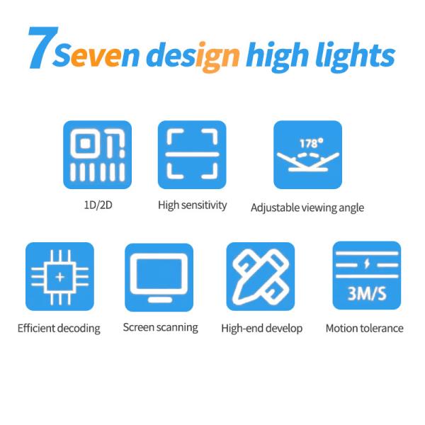 High Speed Desktop Barcode Scanner User Friendly Table Barcode Scanner Commercial For Cashier Bookshop