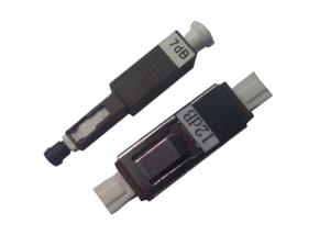 Male To Female Type MU Attenuator , Inline Fixed Optical Attenuator Various Color