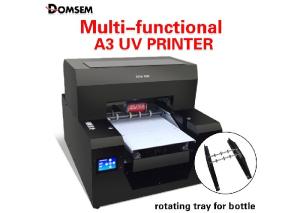 China Automatic Digital Bottle Printer / A3 Size Uv Flatbed Printer Continuous Ink Supply System wholesale