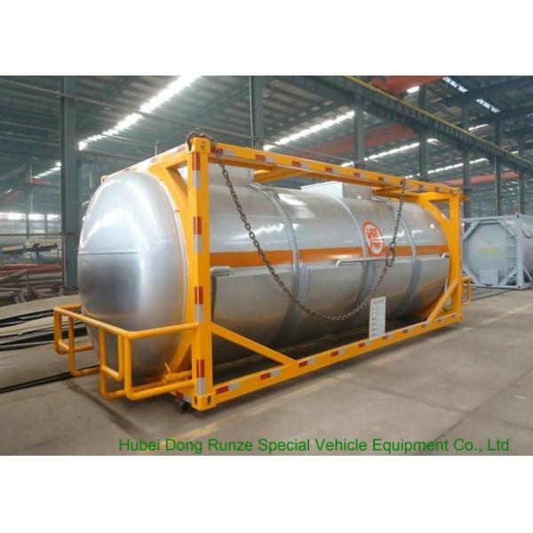 20FT Steam Heating Insulated Tank Container Stanless Steel For Yellow Phosphorus P4