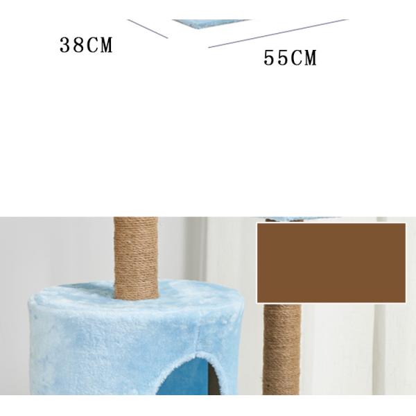 Multilayer Cat Climbing Tower SISAL MDF Cat Scratching Poles Trees