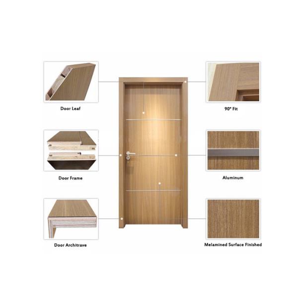 SGS Soundproof Swinging Solid Wood Interior Door For Home